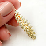 Load image into Gallery viewer, Diamond Sterling Silver Leaf Pendant
