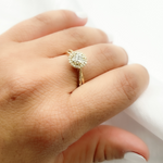 Load image into Gallery viewer, 14K Solid Gold Diamond Ring.