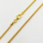 Load image into Gallery viewer, Gold Plated Sterling Silver Popcorn Necklace