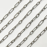 Load image into Gallery viewer, Oxidized Sterling Silver Hammered Long and Short Chain