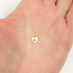Load image into Gallery viewer, Solid Gold Heart Charm with Gemstone