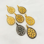 Load image into Gallery viewer, Sterling Silver Drop Pendant with Gemstone
