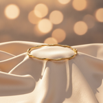 Load image into Gallery viewer, Bangle3. 14K Gold Twisted Hollow Bangle Bracelet