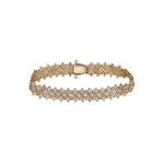 Load image into Gallery viewer, BFT61282. 14k Solid Yellow Gold Diamond Fancy Bracelet