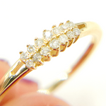 Load image into Gallery viewer, 14K Solid Gold Diamond Ring.
