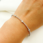 Load image into Gallery viewer, TJ0015. 14k Solid Gold Diamond Bracelet