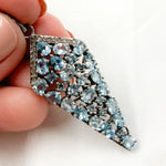 Load image into Gallery viewer, DSP061. Diamond Sterling Silver Diamond Shape Pendant with Gemstone