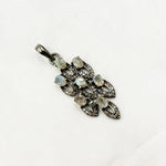 Load image into Gallery viewer, DSP063. Diamond Silver Gemstone Fancy Shape Pendant