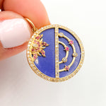 Load image into Gallery viewer, 14K Gold Round Pendant