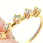 Load image into Gallery viewer, 14K Solid Gold Diamond Ring.