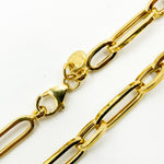 Load image into Gallery viewer, TRE001Bracelet. 4k Solid Yellow Gold Hollow Long and Short Link Bracelet