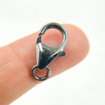Load image into Gallery viewer, Black Rhodium 925 Sterling Silver Trigger Clasps 14.6mm. BRTC3
