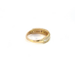 Load image into Gallery viewer, 14k Solid Gold Baguette Diamond Ring.