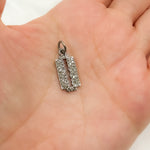Load image into Gallery viewer, DC207. Diamond Sterling Silver Blade Charm