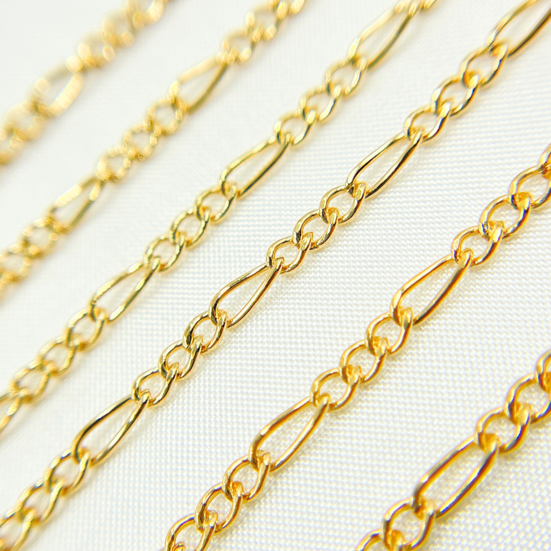 14K Gold Filled Figaro Style Chain.