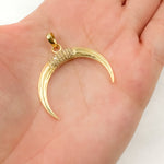 Load image into Gallery viewer, DP103. Diamond Sterling Silver Horn Pendant