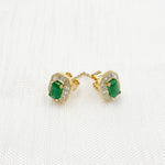 Load image into Gallery viewer, Solid Gold Diamond and Gemstone Earring
