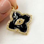 Load image into Gallery viewer, Buy Now Sterling Silver Flower Shape Enamel Pendant with Gemstone