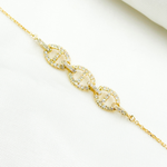 Load image into Gallery viewer, BFF60701. 14k Solid Gold Diamond Bracelet
