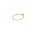 Load image into Gallery viewer, 14k Solid Gold Circle and Rectangle Diamond Ring.