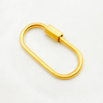 Load image into Gallery viewer, DC605M. Sterling Silver Matte Oval Screw Clasp