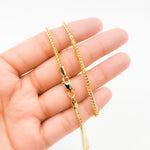 Load image into Gallery viewer, 060HVI2004000. 14K Yellow Gold Hollow Franco Chain