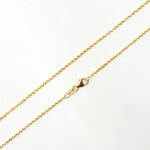 Load image into Gallery viewer, 025CRDLG18K. 18K Solid Yellow Gold Rope Chain