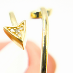 Load image into Gallery viewer, 14K Solid Gold Diamond Arrow Ring.