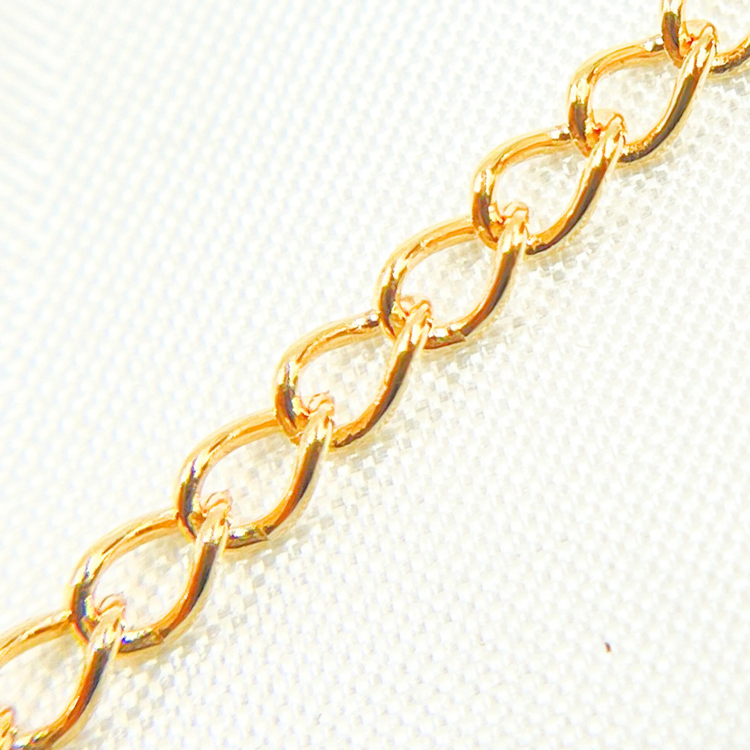 V208GF. 14k Yellow Gold Filled Cable Link Chain