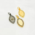 Load image into Gallery viewer, DC035. Diamond Sterling Silver Marquise Pendant