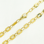 Load image into Gallery viewer, 14k Gold Mirror Flat Octagon Link Chain