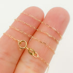 Load image into Gallery viewer, 14K Solid Gold Paperclip Chain