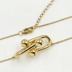 Load image into Gallery viewer, NFZ71461. 14K Solid Gold Knot Necklace