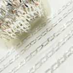 Load image into Gallery viewer, Z61SS. 925 Sterling Silver Flat Curb Link Chain