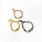 Load image into Gallery viewer, DC863. Diamond Sterling Silver Drop Pendant