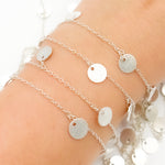 Load image into Gallery viewer, Buy Silver Disc Dangle Wire Chains