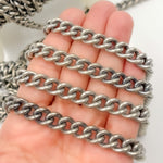 Load image into Gallery viewer, Sterling Silver Smooth Curb Chain