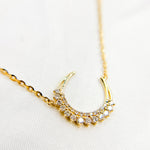 Load image into Gallery viewer, Buy Now Yellow Gold Diamond Moon Necklaces