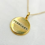 Load image into Gallery viewer, 14k Solid Gold Medallion Flower-Month Necklace. NFA71222