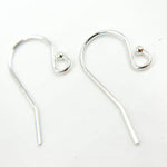 Load image into Gallery viewer, Shop White Sterling Silver Ball End Ear Wire