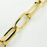 Load image into Gallery viewer, Gold Plated 925 Sterling Silver Rectangular Link Chain
