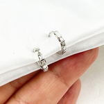 Load image into Gallery viewer, Buy 14k Solid Gold Diamond Hoop Earrings