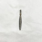 Load image into Gallery viewer, DP418. Diamond Sterling Silver Long Leaf Pendant