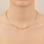 Load image into Gallery viewer, 240CCTD. 14k Solid Yellow Gold Snake Necklace
