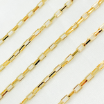 Load image into Gallery viewer, Y43GP.  Gold Plated Sterling Silver Box Chain