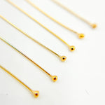 Load image into Gallery viewer, Gauge Gold-filled Ball 1.5 Inch Headpin