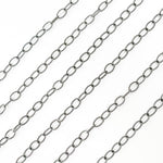 Load image into Gallery viewer, Buy Black Rhodium Sterling Silver Twisted Cable Chain