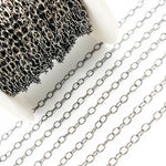 Load image into Gallery viewer, Shop Now Black Rhodium Sterling Silver Smooth Oval Link Chain