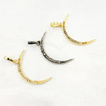 Load image into Gallery viewer, DP1006. Diamond Sterling Silver Moon Pendant