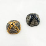 Load image into Gallery viewer, DC751. Diamond & Sterling Silver Bead Cap.